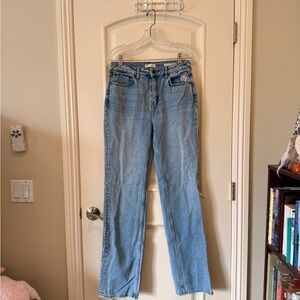 Cleo and Wolf Blue Straight Leg Jeans